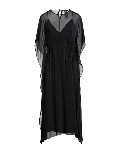 MAX MARA STUDIO Vestito midi Nero 78% Cotone, 22% Seta