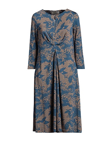 NENÈ Midi dress Slate blue 90% Viscose, 10% Elastane