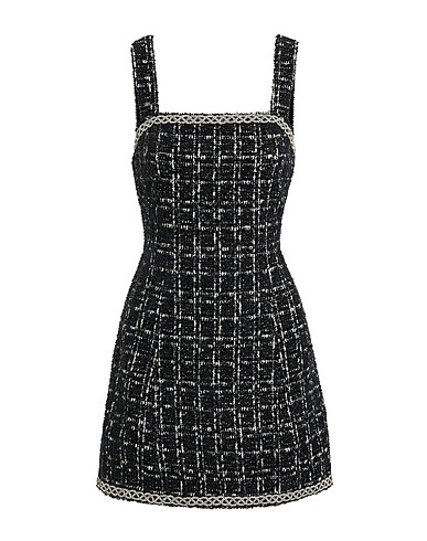 ALICE + OLIVIA Short dress Black 76% Polyester, 24% Cotton