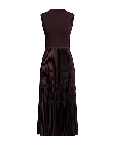 THEORY Midi dress Plum 67% Rayon, 30% Nylon, 3% Elastane