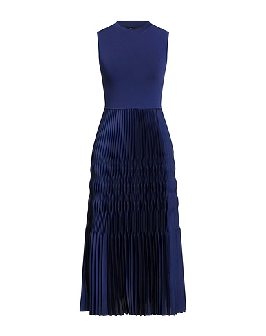 THEORY Midi dress Blue 67% Rayon, 30% Nylon, 3% Elastane