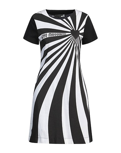 LOVE MOSCHINO Short dress Black 100% Cotton