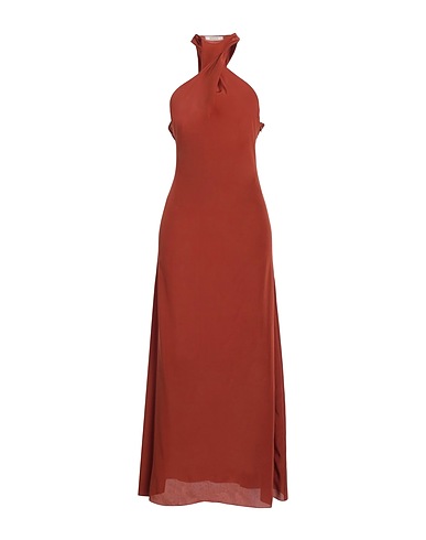 GAUCHERE Vestito in Seta Marrone 100% Seta