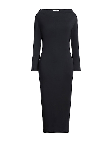 ALPHA STUDIO Midi dress Midnight blue 100% Cotton