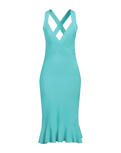BOUTIQUE MOSCHINO Sheath dress Turquoise 100% Cotton
