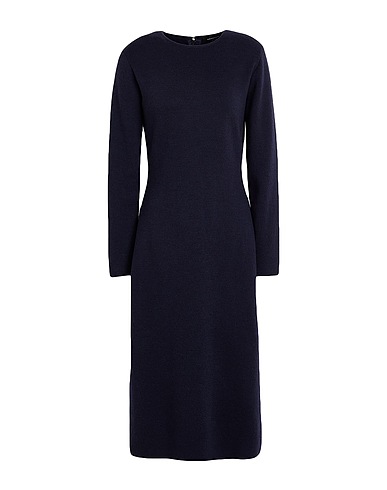 FABIANA FILIPPI Vestito in Maglia Blu notte 100% Lana Merino, Ecobrass