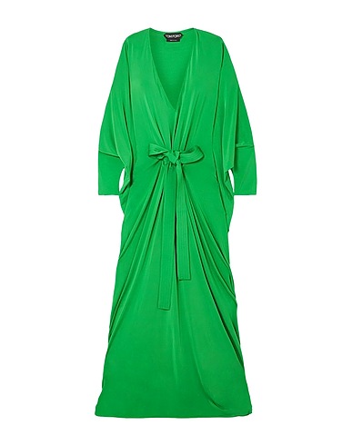 TOM FORD ロングワンピース・ドレス エメラルド レーヨン 95% / ポリウレタン 5%