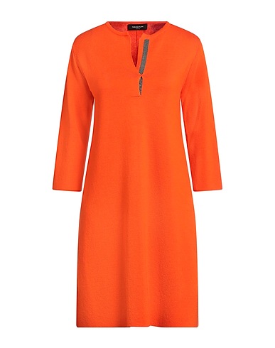 FABIANA FILIPPI Vestito corto Arancione 100% Lana Merino
