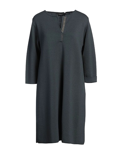 FABIANA FILIPPI Short dress Deep teal 100% Merino Wool
