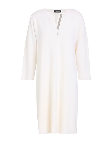 FABIANA FILIPPI Short dress Ivory 100% Merino Wool