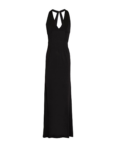 LOUISA BALLOU Long dress Black 94% Viscose, 6% Elastane