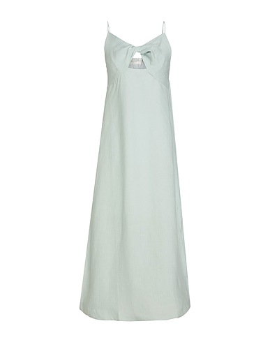 CASA RAKI Midi dress Light green 100% Cupro