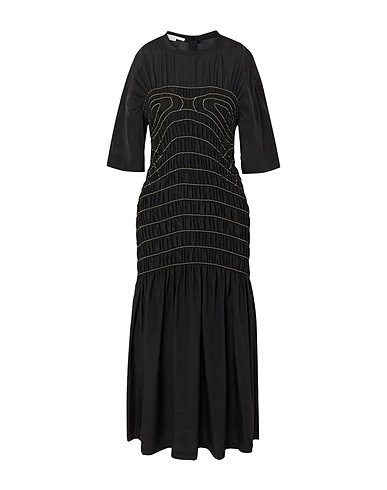 STELLA McCARTNEY Midi-Kleid Schwarz 100% Seide, Viskose