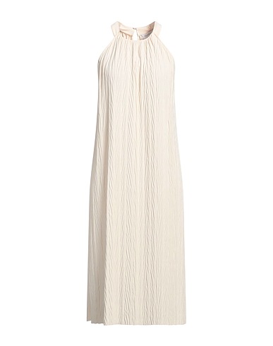 MAX MARA Midi dress Cream 100% Polyester