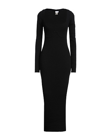 PATOU Long dress Black 80% Wool, 20% Nylon