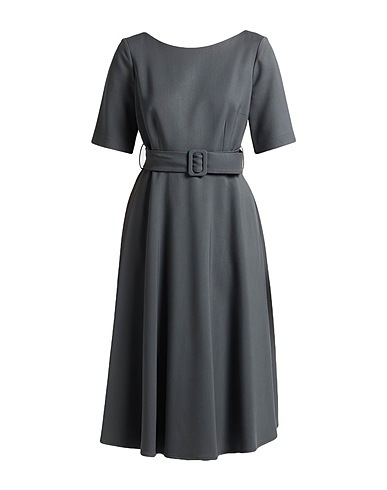 P.A.R.O.S.H. Midi dress Grey 97% Viscose, 3% Elastane