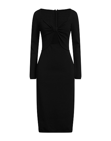 GIAMBATTISTA VALLI Midi-Kleid Schwarz 70% Viskose, 30% Polyester