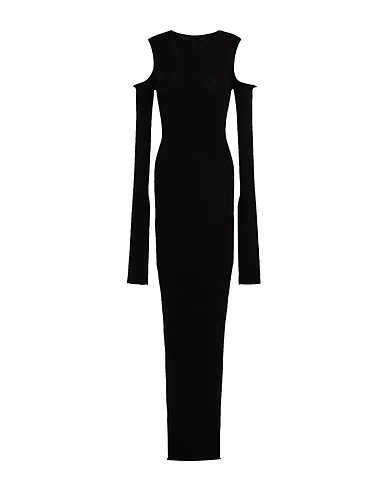 RICK OWENS Knit dress Black 100% Virgin Wool