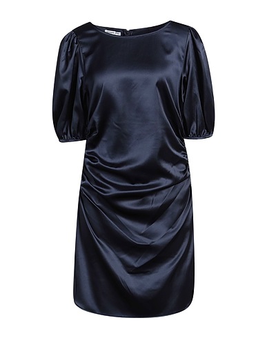 DESIGNERS REMIX Short dress Navy 97% Recycled polyester, 3% Elastane