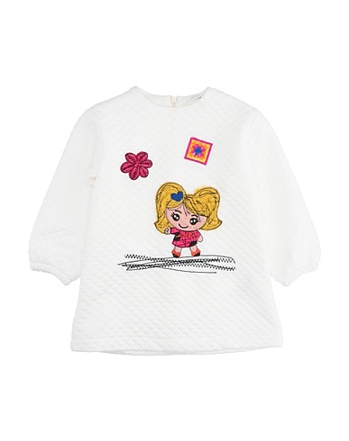 U+É Vestido para bebé  White 95% Polyester, 5% Elastane