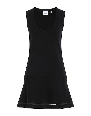 BURBERRY Short dress Black 43% Cotton, 43% Cashmere, 13% Polyamide, 1% Elastane