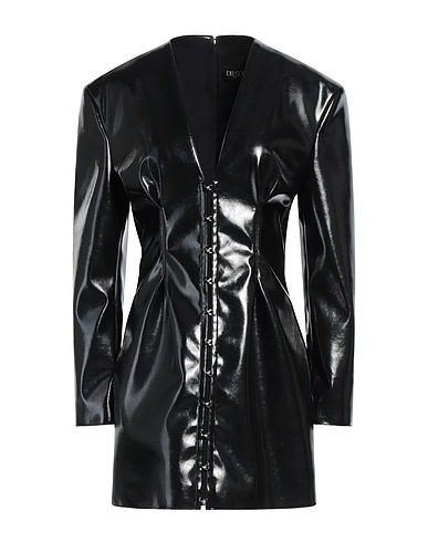 DEL CORE Sheath dress Black 89% Polyester, 11% Silk, Acetate