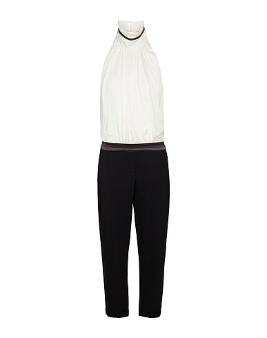 BRUNELLO CUCINELLI Jumpsuits and Dungarees Ivory 100% Silk
