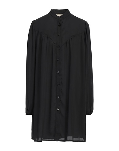 KIKISIX Vestito chemisier Nero 100% Poliestere