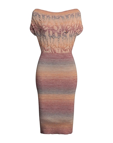 VIVIENNE WESTWOOD Midi dress Blush 46% Acrylic, 24% Viscose, 20% Virgin Wool, 10% Polyester