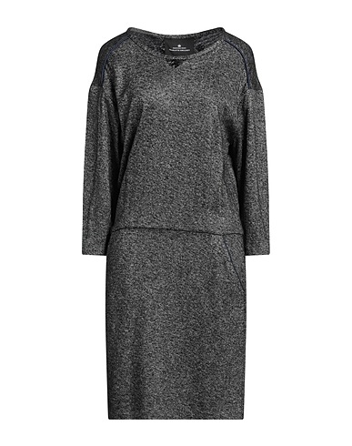 DESIGNERS REMIX Short dress Black 39% Viscose, 30% Wool, 22% Polyester, 9% Acrylic