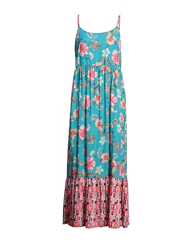 LIU •JO Langes Kleid Tūrkis 97% Polyester, 3% Elastan
