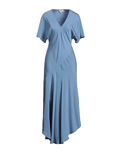 THEORY Long dress Light blue 100% Silk