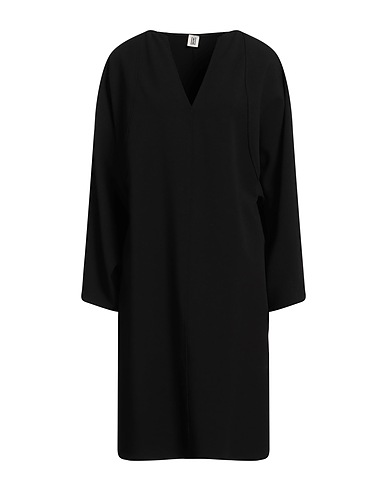 BY MALENE BIRGER Vestito midi Nero 64% Poliestere riciclato, 33% Viscosa, 3% Elastan