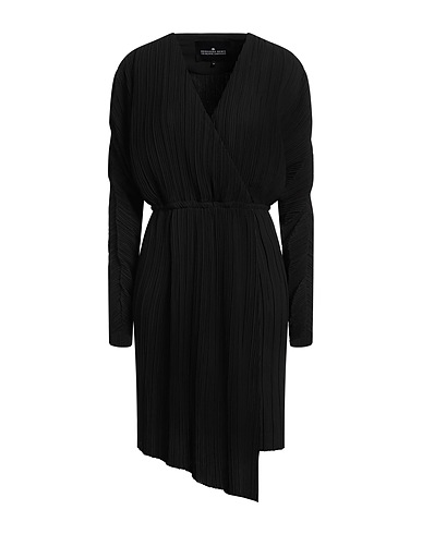 DESIGNERS REMIX Vestito midi Nero 100% Poliestere