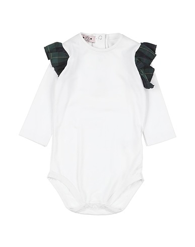 PHI CLOTHING Baby bodysuit White 93% Cotton, 7% Elastane