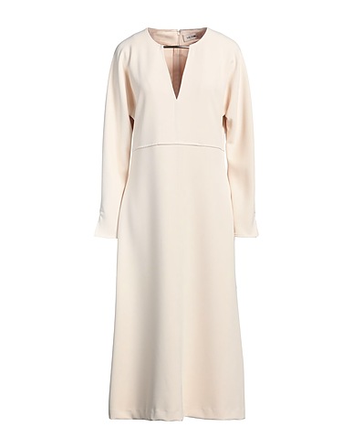 MEIMEIJ Midi dress Beige 95% Polyester, 5% Elastane