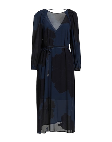 MEIMEIJ Vestito midi Blu notte 100% Viscosa
