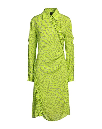 PINKO Vestito chemisier Verde lime 100% Viscosa