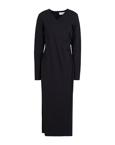 MEIMEIJ Midi dress Black 65% Viscose, 30% Polyamide, 5% Elastane