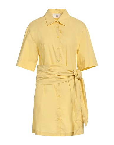 SOLOTRE Shirt dress Pastel yellow 100% Cotton