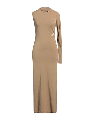 MM6 MAISON MARGIELA Vestito lungo Khaki 90% Cotone, 10% Elastan