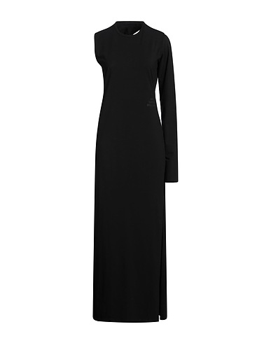 MM6 MAISON MARGIELA Vestito lungo Nero 90% Cotone, 10% Elastan