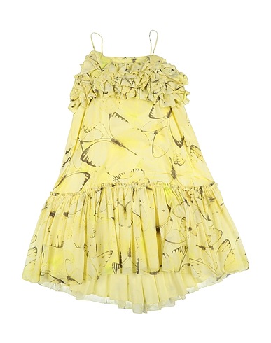 MISS BLUMARINE Dress Pastel yellow 100% Cotton