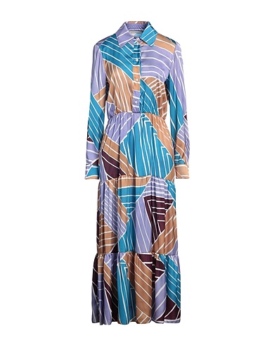 BIANCOGHIACCIO Long dress Lilac 100% Polyester