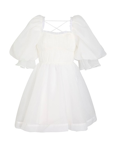 AJE. Short dress White 100% Polyester