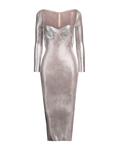 MARIA LUCIA HOHAN Midi dress Blush 62% Viscose, 31% Polyester, 6% Polyamide, 1% Elastane