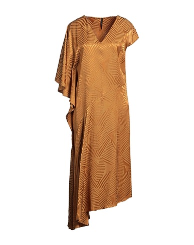 MANILA GRACE Midi dress Sand 58% Viscose, 42% Cotton
