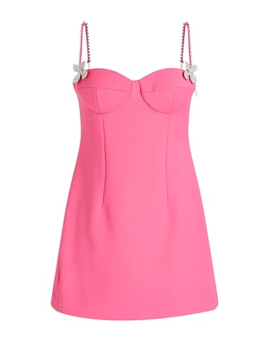 AREA Robe courte Rose 99% Laine vierge, 1% Lycra®