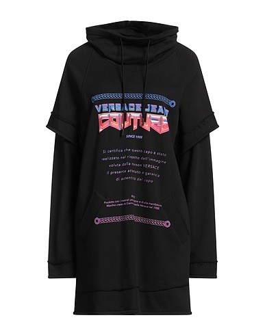 VERSACE JEANS COUTURE Kurzes Kleid Schwarz 100% Baumwolle