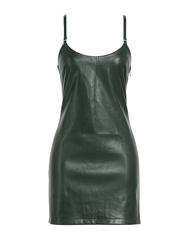 PATRIZIA PEPE Sheath dress Dark green 100% Polyurethane